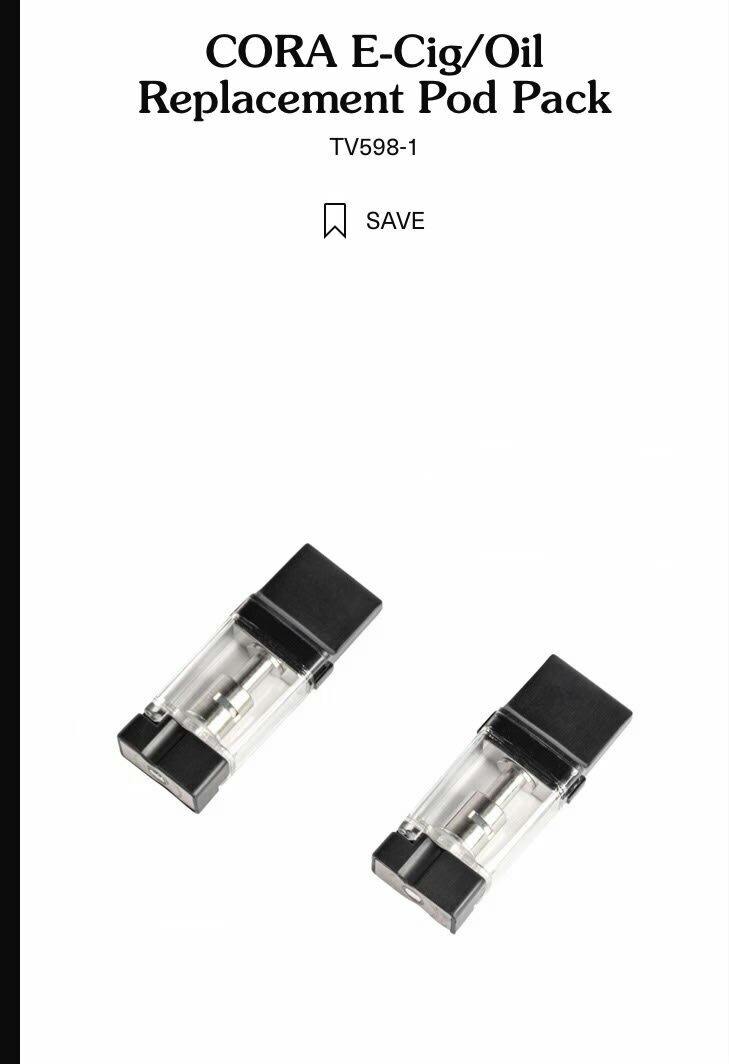 CORA E-CIG/OIL REPLACEMENT POD PACK