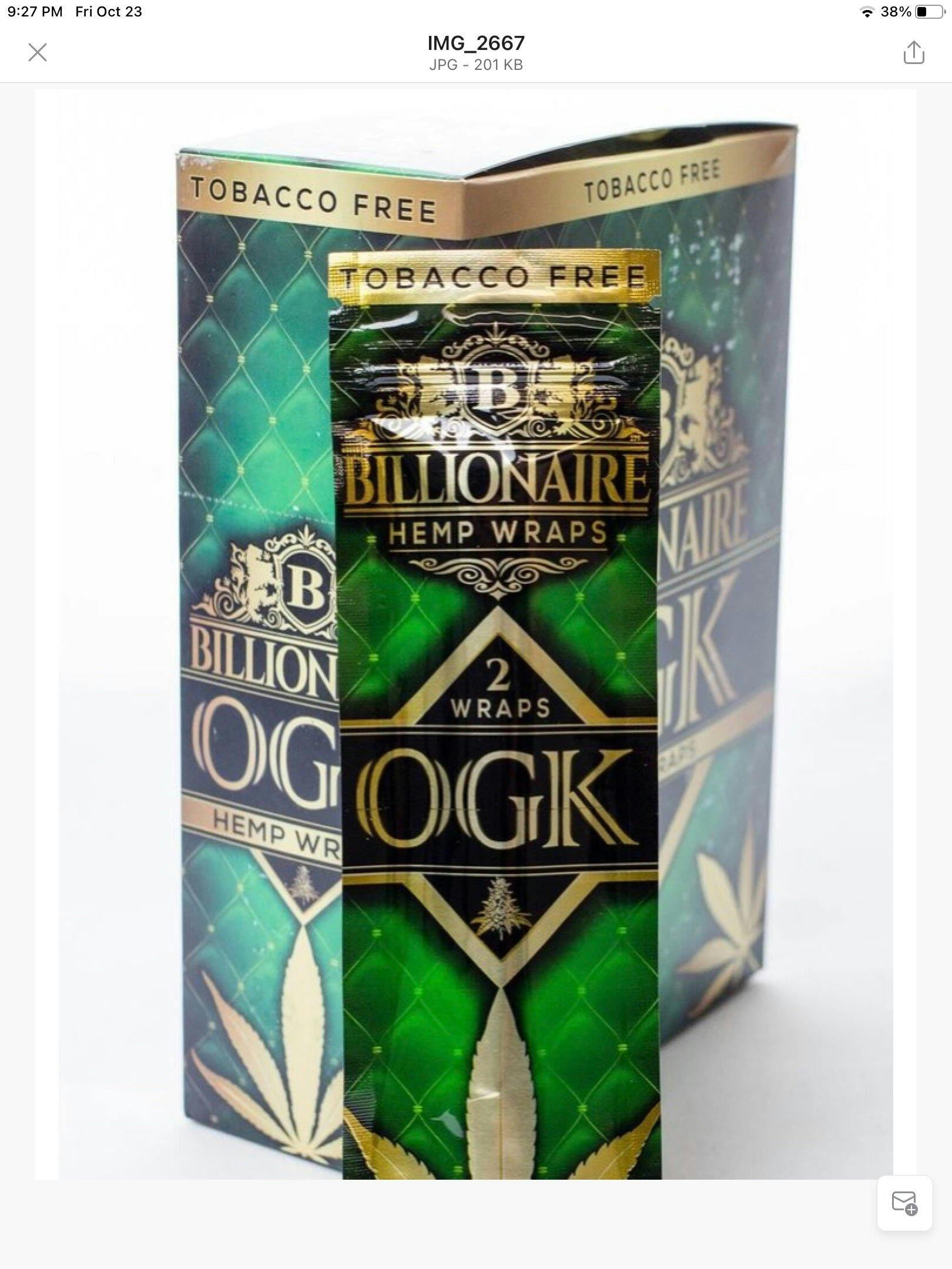 Billionaire Hemp wrap OGK