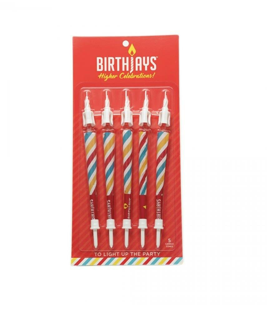Birthjays Birthday Cone Candle 5/PK