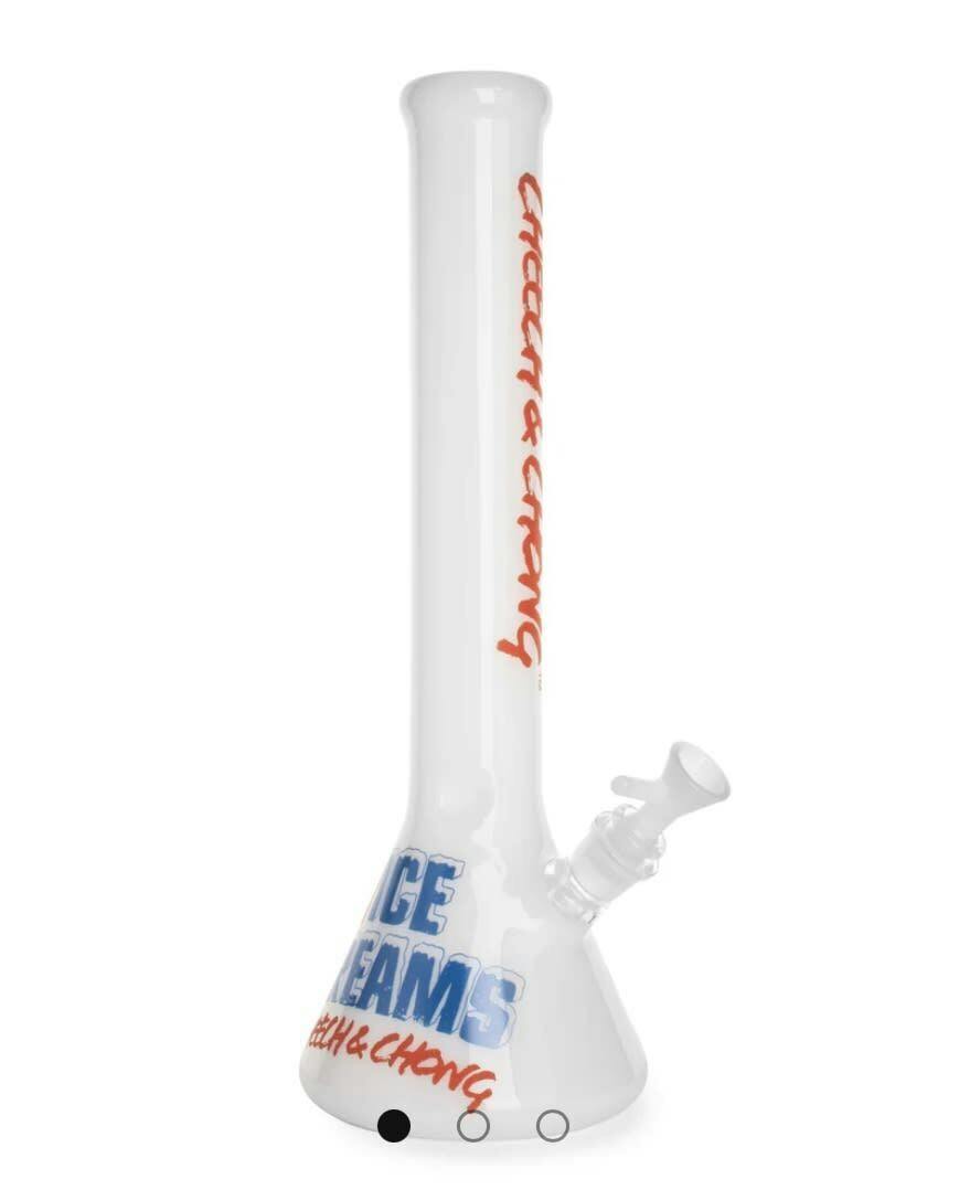 Cheech & Chong glass 15inch tall nice dreams beaker base water pipe