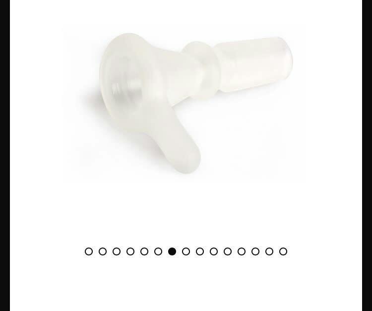 GEAR White 14/20 Glass-On-Glass Thumper Cone Pull-Out