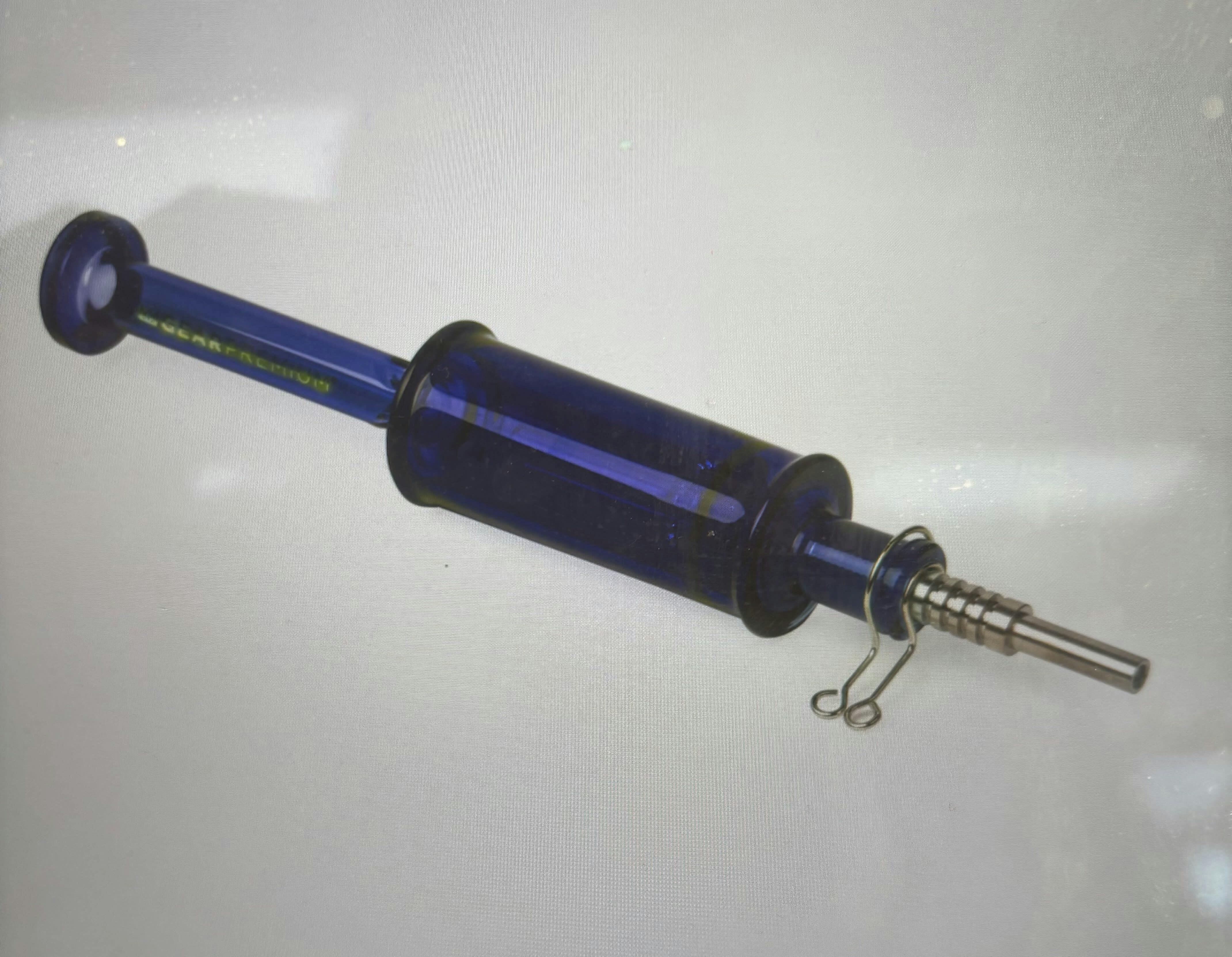 "*BD* GEAR Premium 9"" Tall Blue Dabmolisher Showerhead Perc Concentrate Collector"