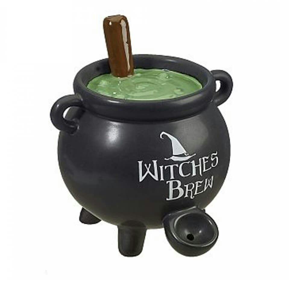 Witches Brew Cauldron Ceramic Pipe