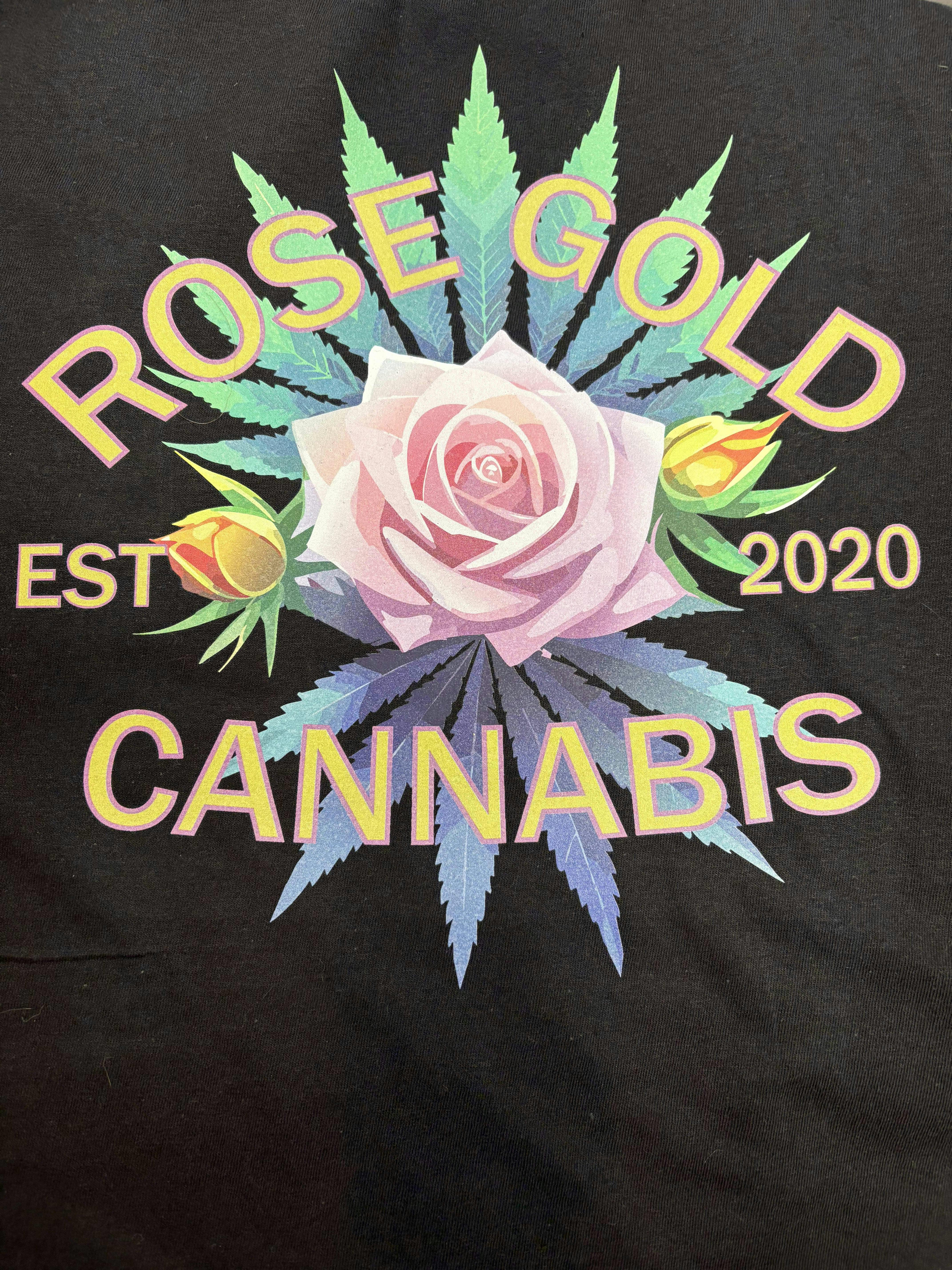 Rose Gold Cannabis tees
