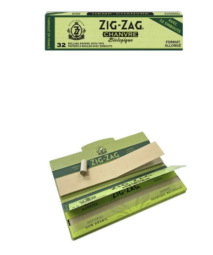 Hemp King Slim Paper + Unbleached Tips (COMBO)
