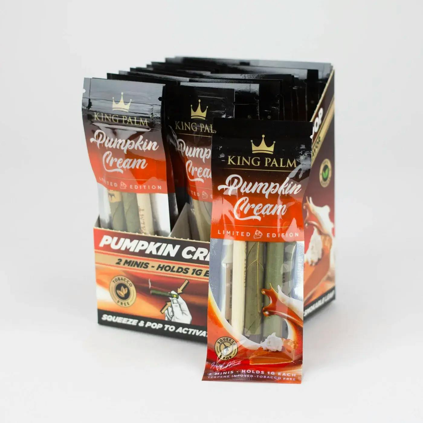 King Palm 2 mini Rolls Pumpkin Cream