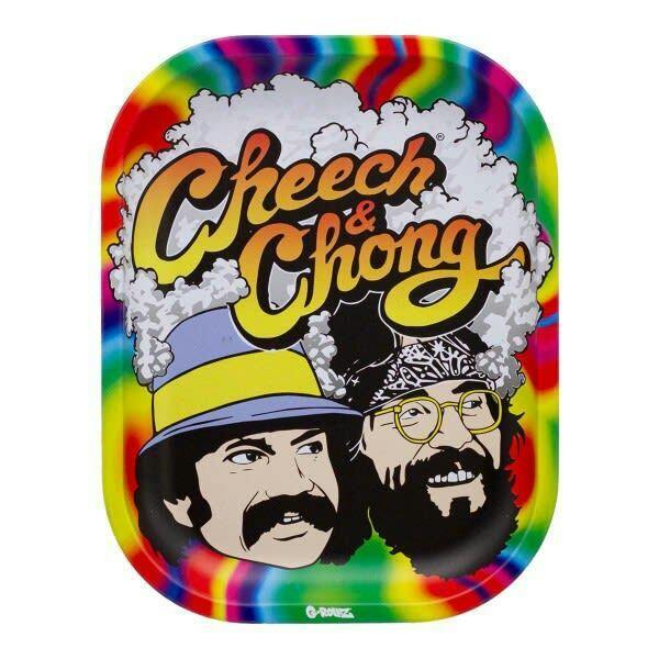 G-Rollz Cheech & Chong Trippy Metal Rolling Tray - Medium