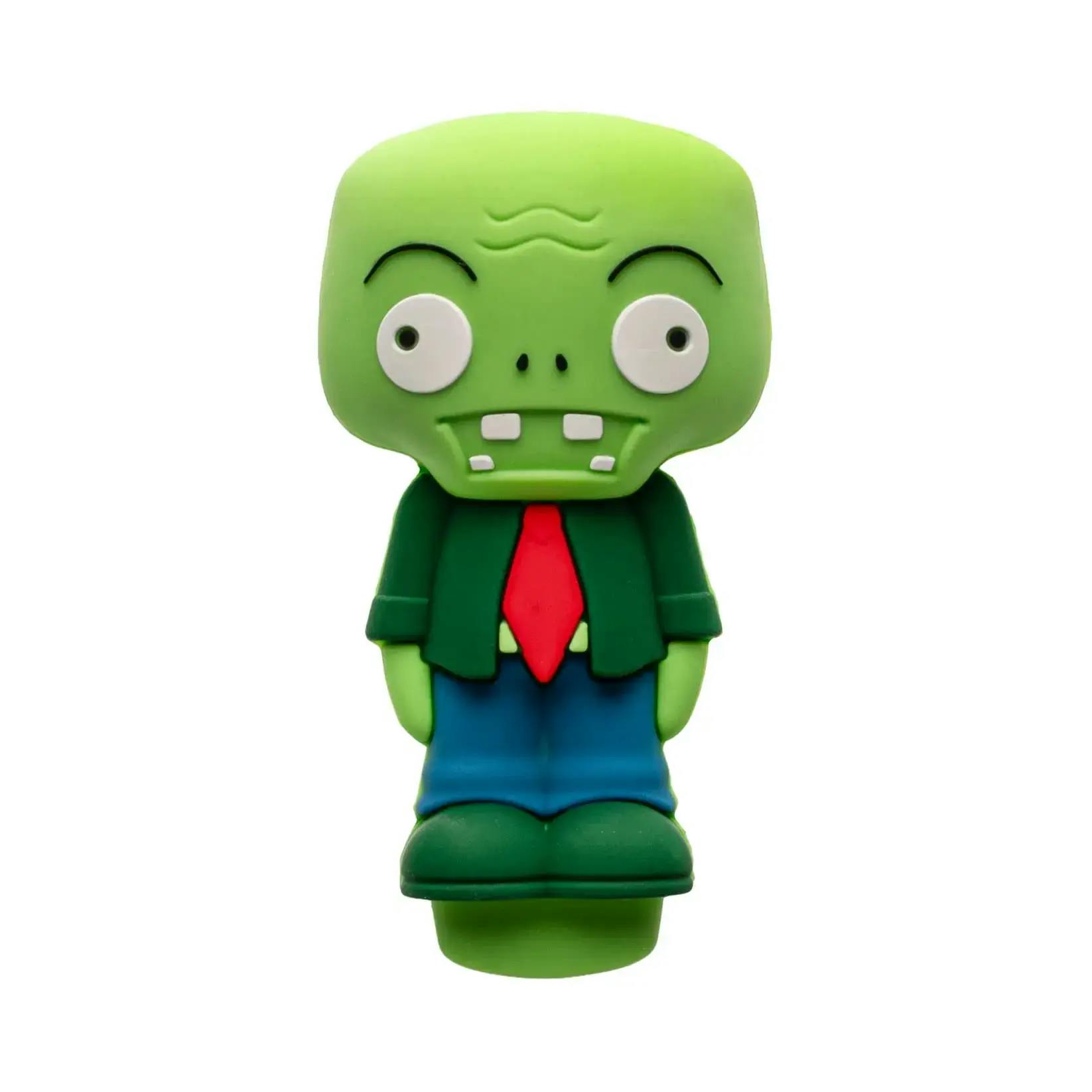 LIT Silicone 3" zombie Hand Pipe With Glass Bowl-Green
