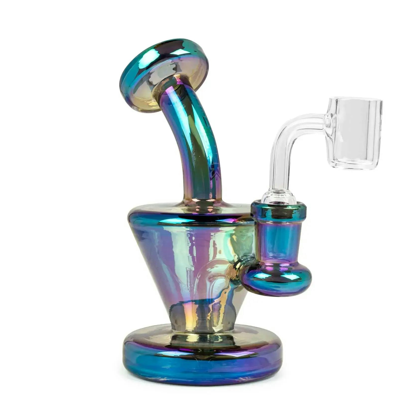 RED EYE TEK 5.5" Metallic Terminator Finish Quantum Concentrate Rig-Green