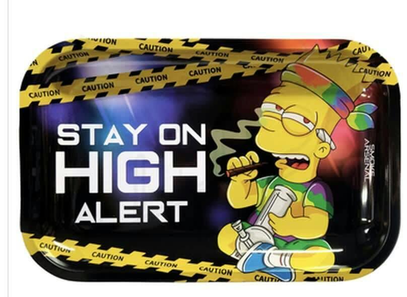High Alert Metal Rolling Tray - Medium