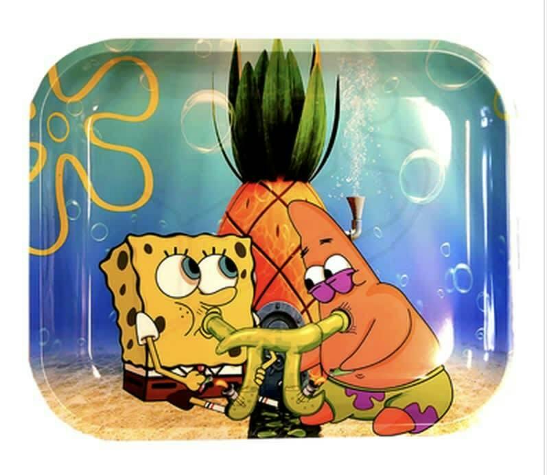 High life spongebob Metal Rolling Tray - Large