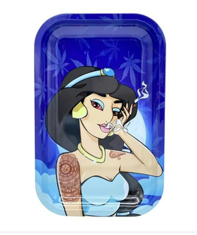 Jasmine Dreams Metal Rolling Tray - Medium