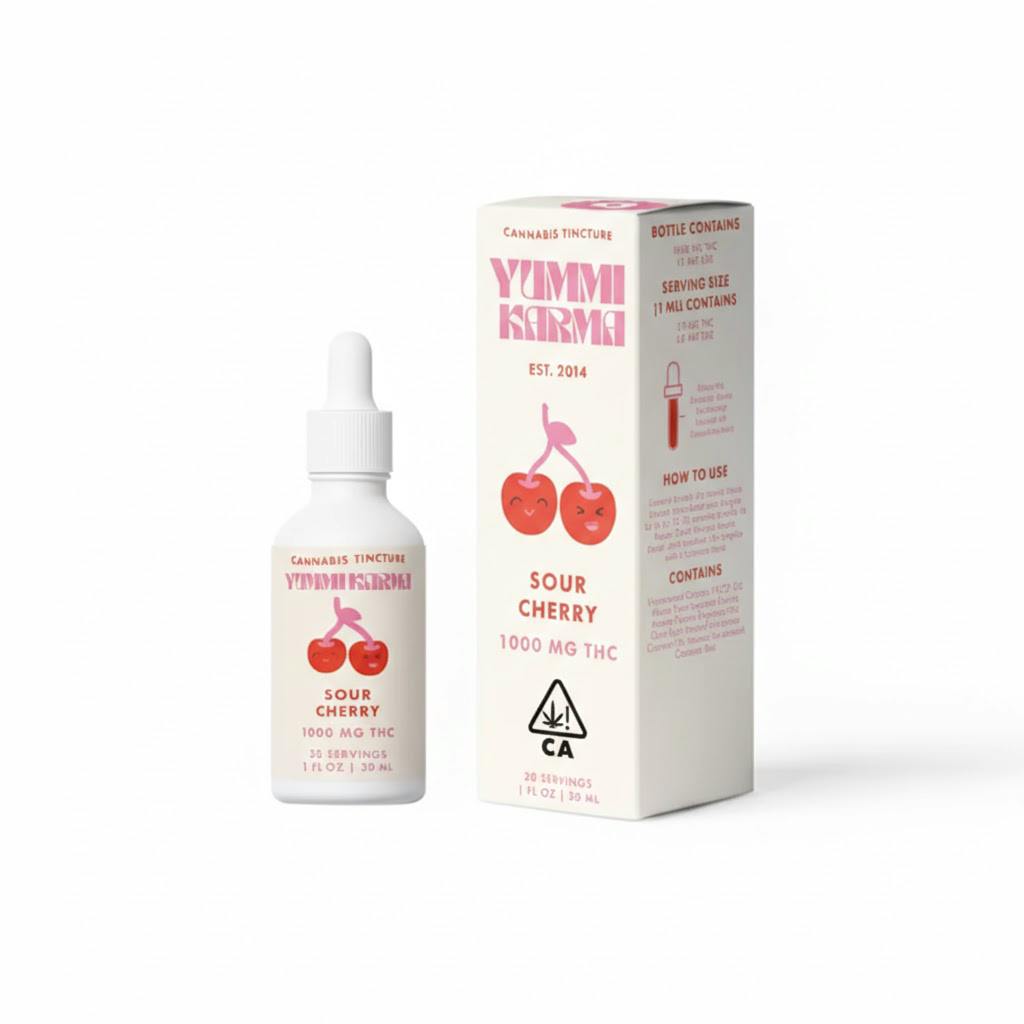 YUMMI KARMA - THC TINCTURE - SOUR CHERRY - 1000MG