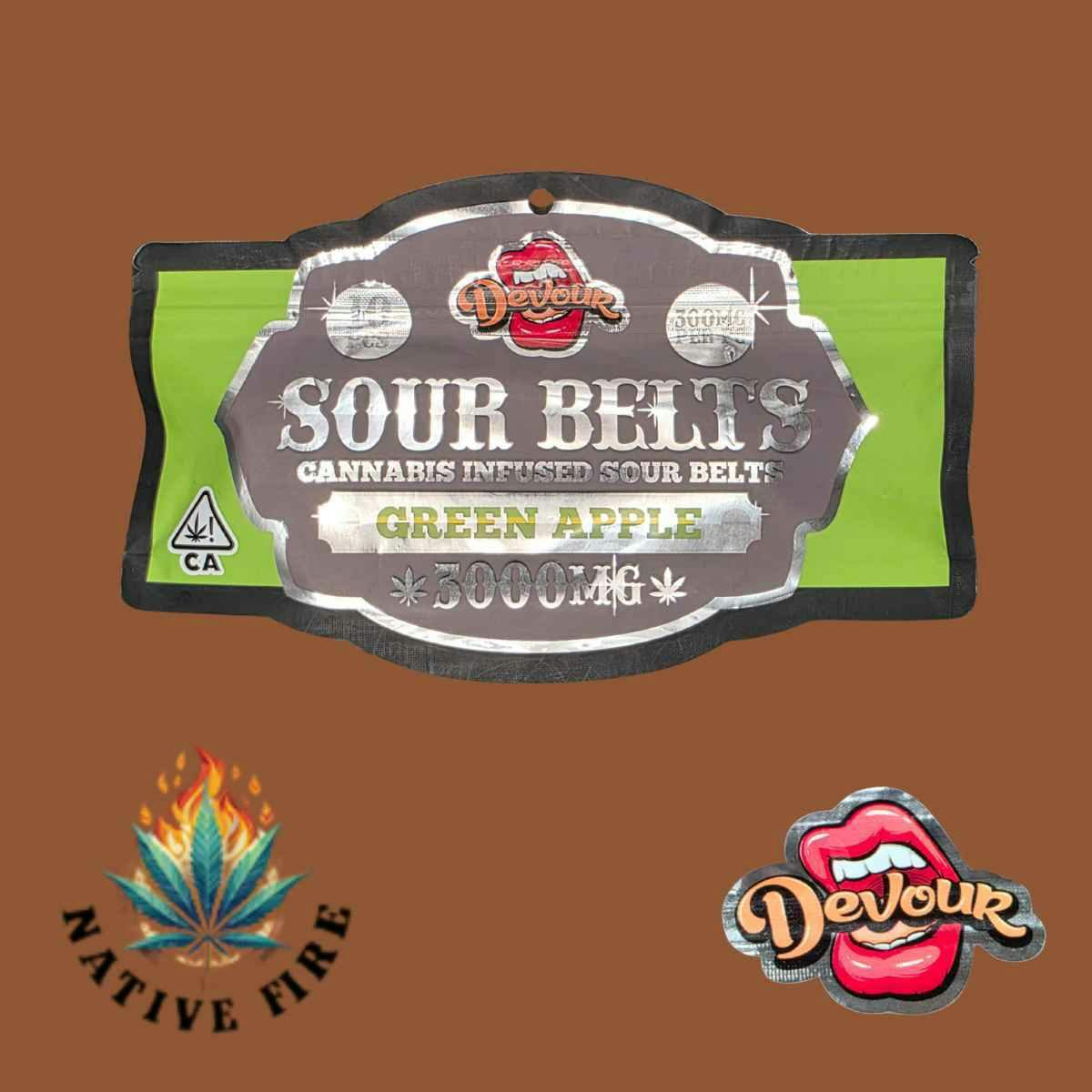 Sour Belts Green Apple