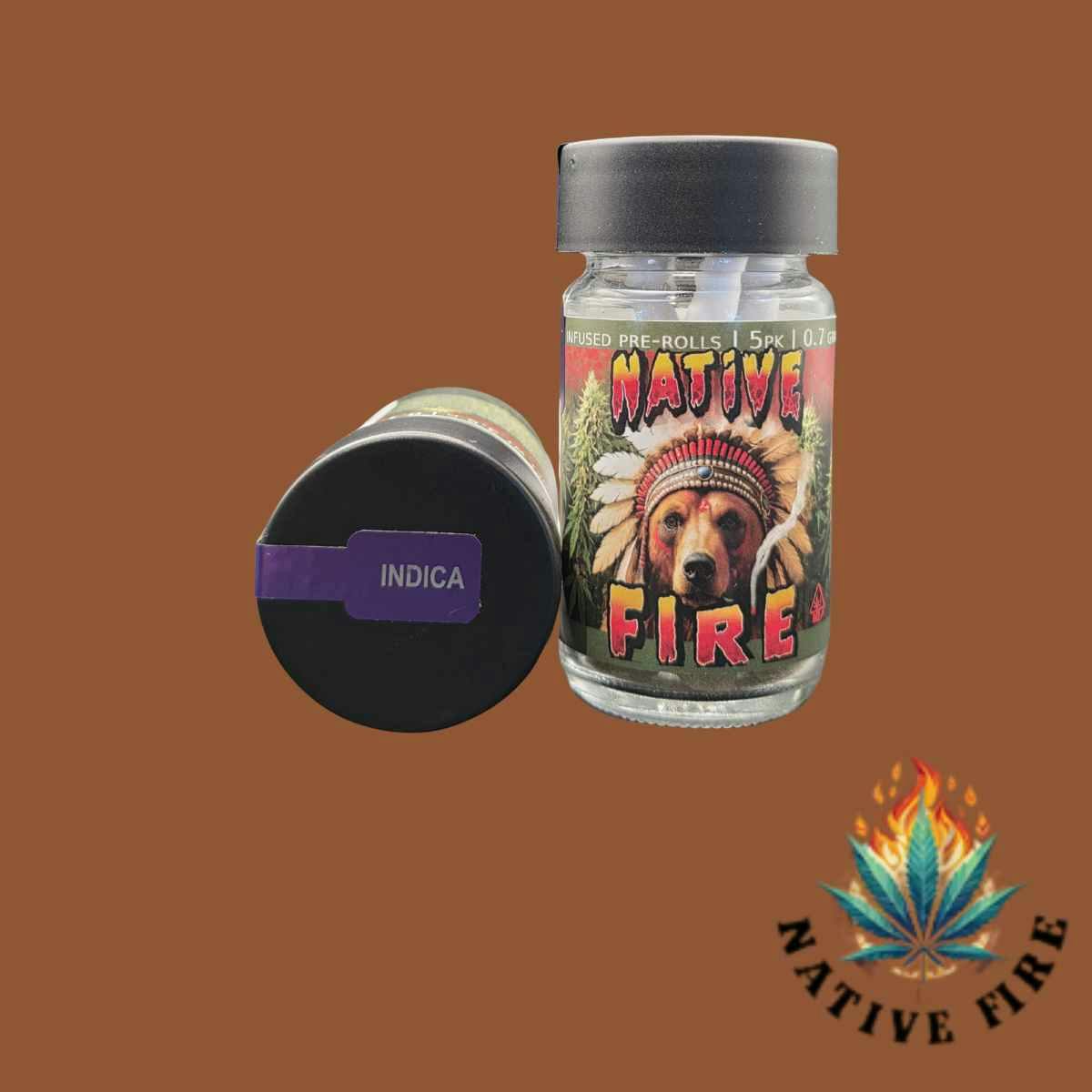 Native Fire 3.5g Mini Tokes 5pk- Candy Gelato