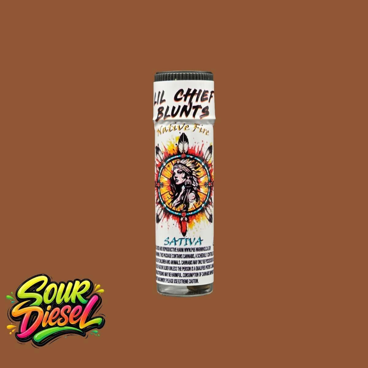 Native Fire 1g Lil Chief Blunt- Sativa/Sour Diesel