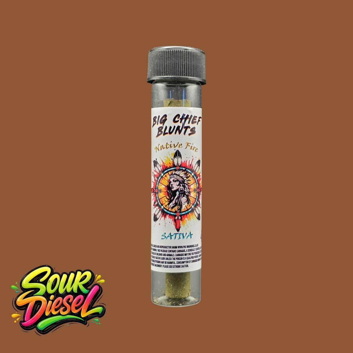 Native Fire 2g Big Chief Blunt- Sativa/Sour Diesel