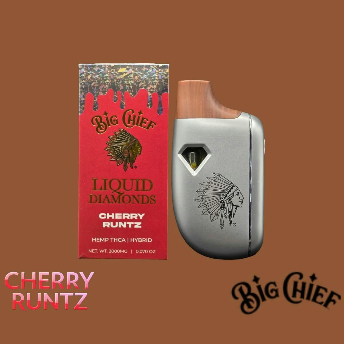 Big Chief 2g Hemp Liquid Diamonds Dispo- Cherry Runtz