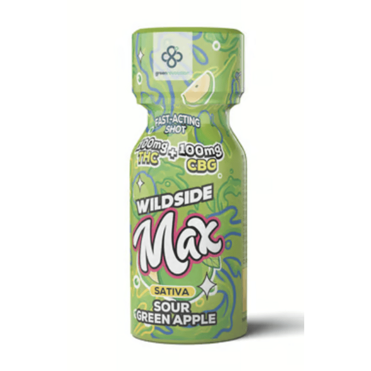 Sour Green Apple 1:1 - SHOT - (200mg) - WILDSIDE MAX