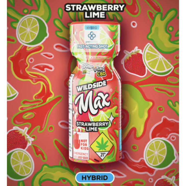 Strawberry LIme - SHOT - (105mg) - WILDSIDE MAX