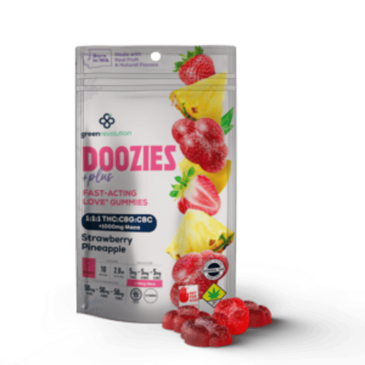 Strawberry Pineapple 1:1:1 - SWEET - 10 (15mg) - DOOZIES PLUS