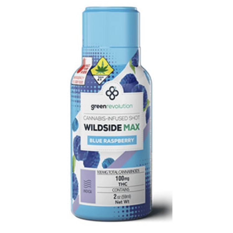 Blue Raspberry MAX - SHOT - (100mg) - WILDSIDE MAX