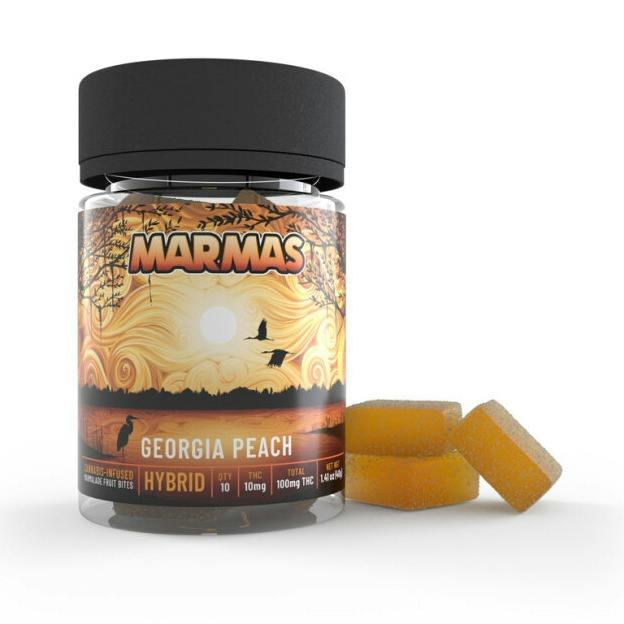 Hybrid Georgia Peach Gummies 100mg - Marmas
