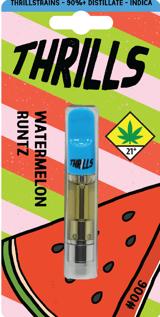 Watermelon Runtz Distillate Cartridge 1g - Thrills