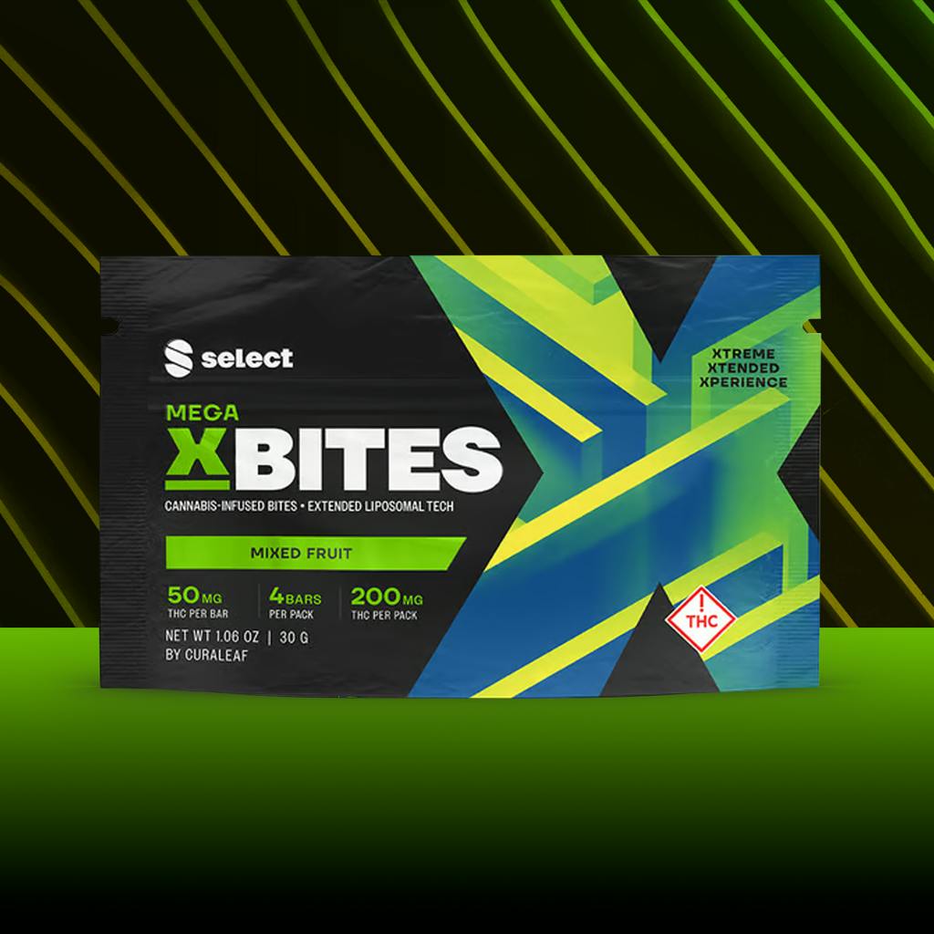 Select X-Bites Mixed Fruit High Dose Bites 50mg ea | 4-Pack