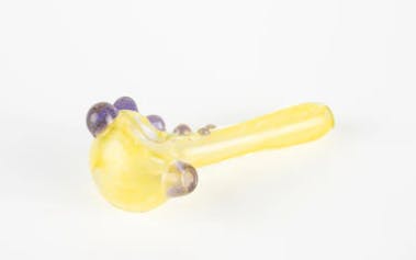Frit Pipe - 4" - Coloured Accents