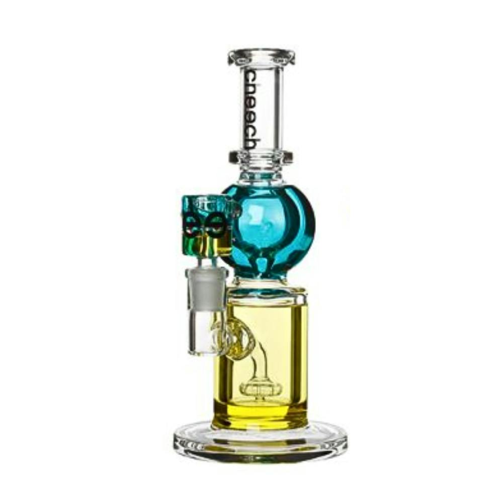 Double Color Bong + Perc - 9" - Purple Pink