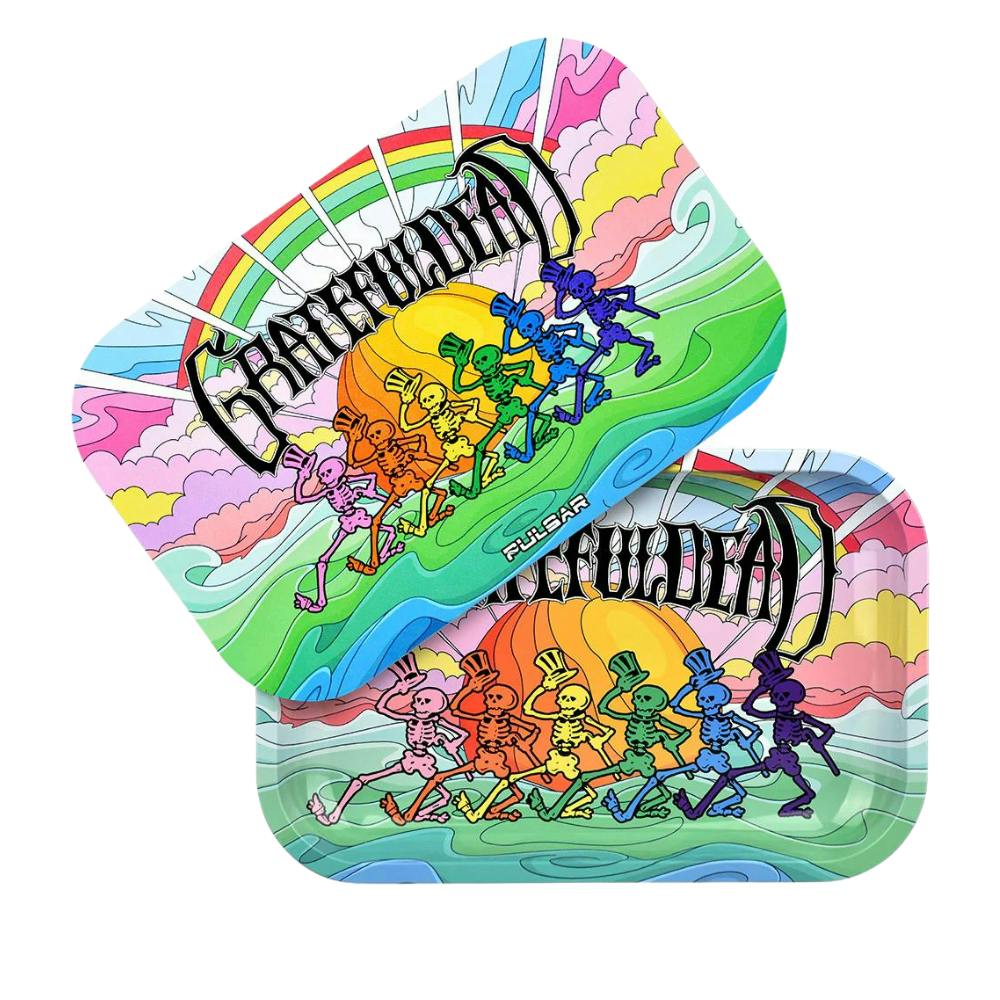 Pulsar X Grateful Dead - Metal Rolling Tray w/ Lid - Under The Rainbow