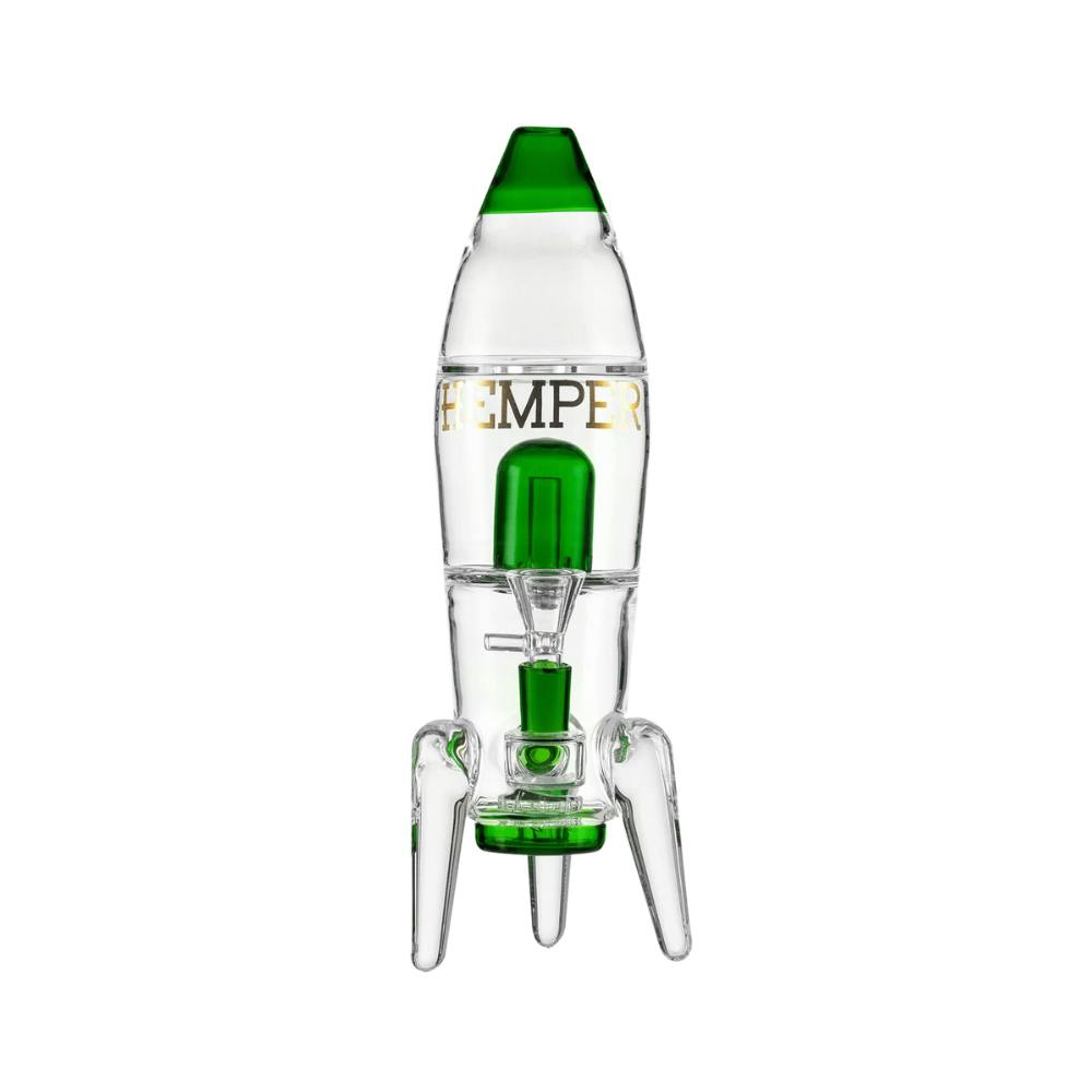 Rocket Ship XL Bong - 11" - Green