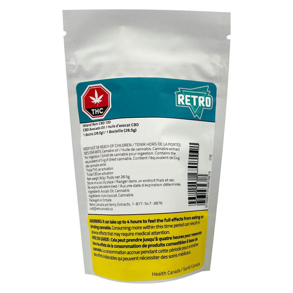 Retro Island Rain High CBD Oil - 30ml