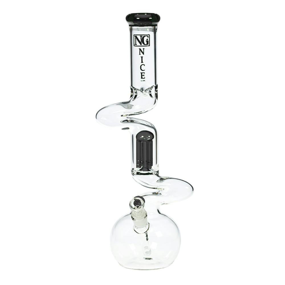 Double Zong 4-Arm Perc Beaker - 18" - Black