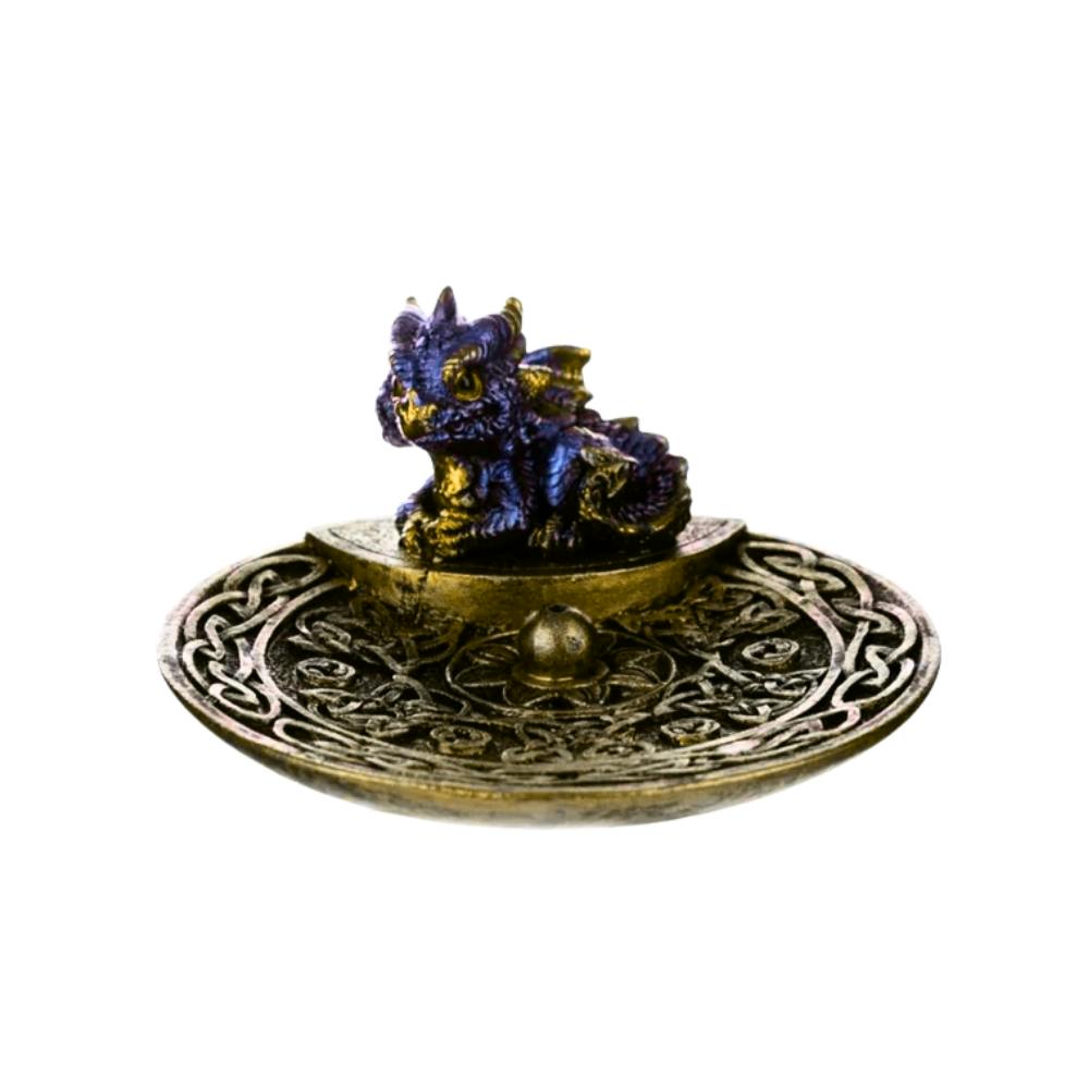 Incense Holder - Blue Dragon Dish