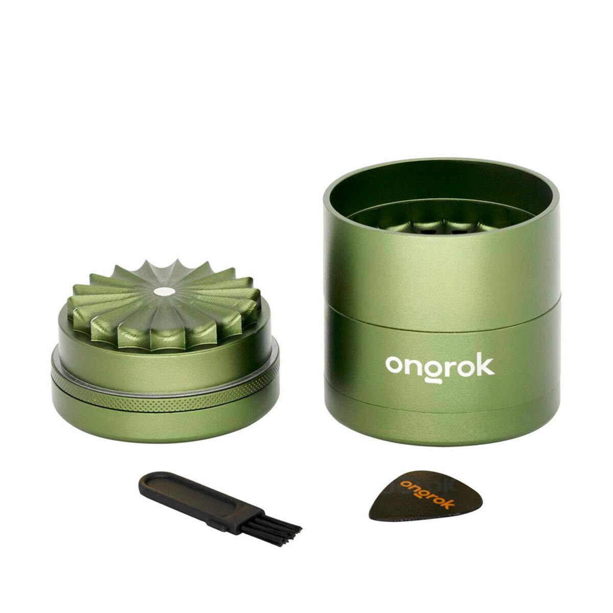 Flower Petal Toothless Grinder - 5pc - 59mm - Green