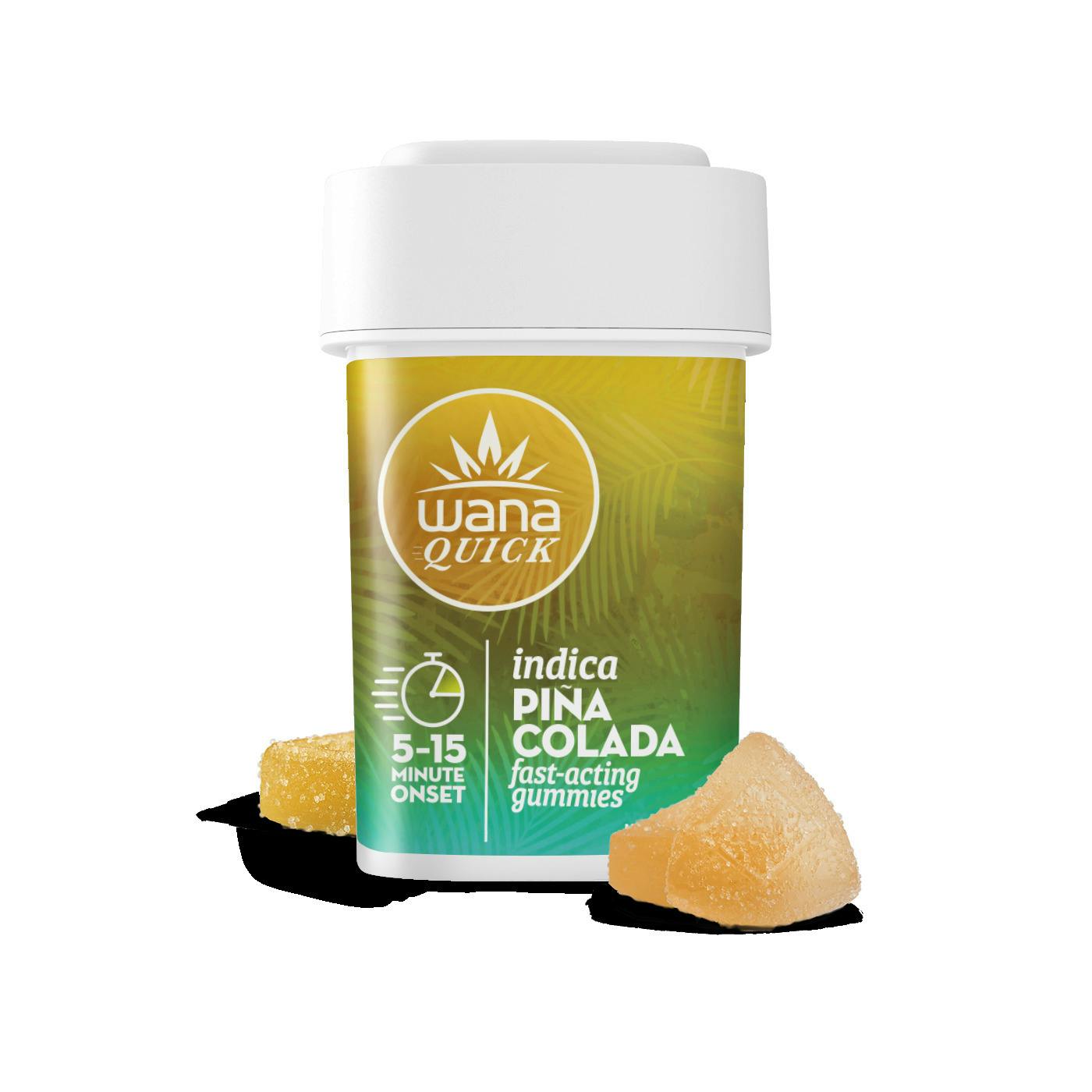 Pina Colada-(I)-Quick Gummies 10pk-100mg-Wana