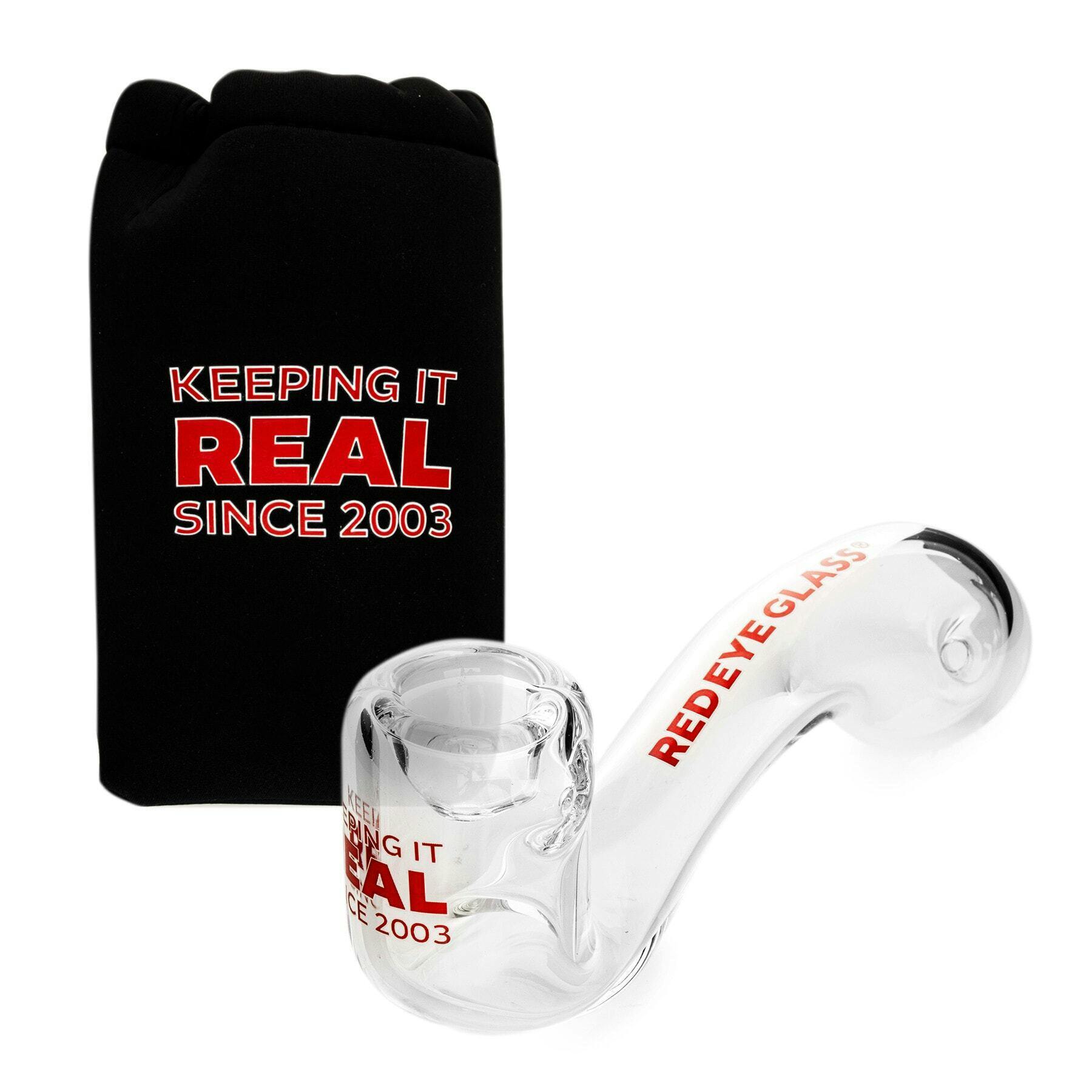 Red Eye Glass 5.5" Hand Pipe - Sherlock