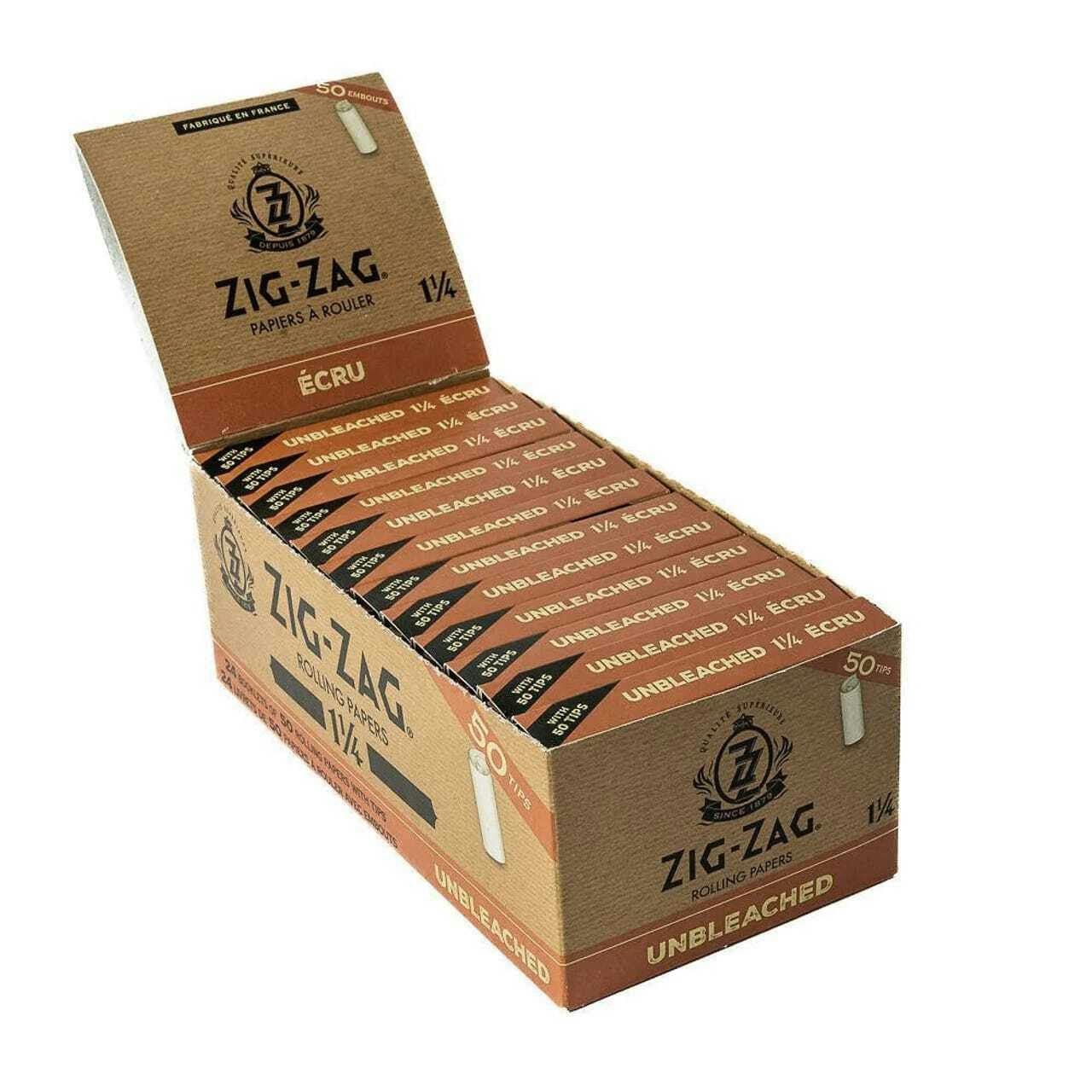Zig-Zag Unbleached 1 1/4 Paper + Tips - 1 1/4 Papers, Tips