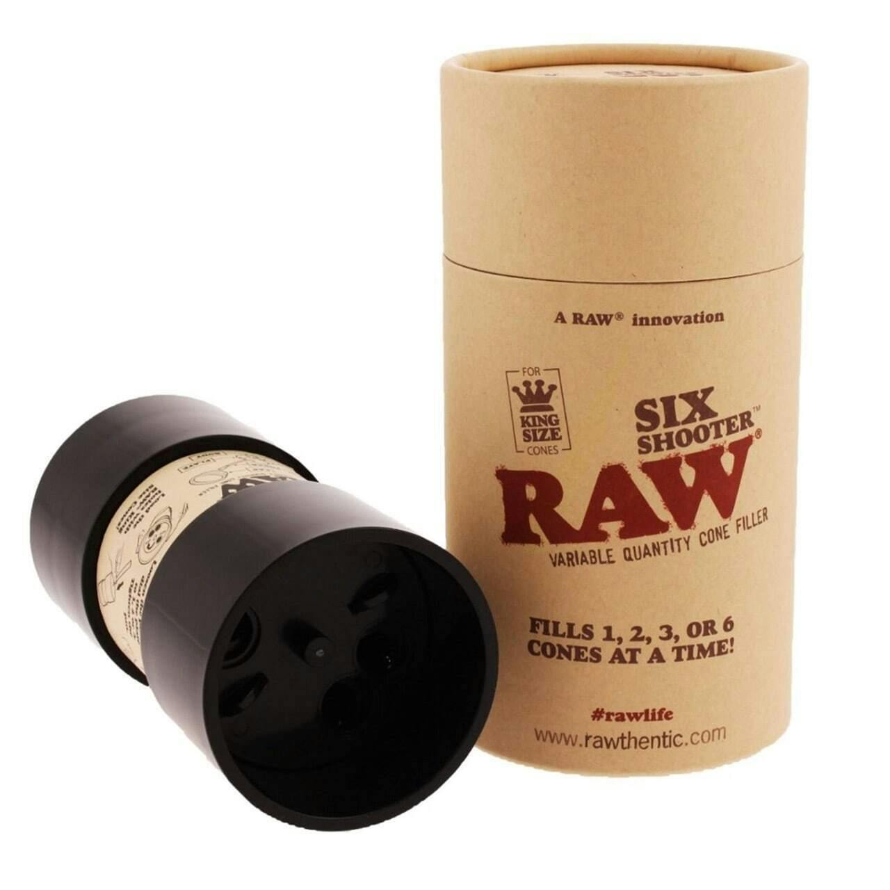 Raw Six Shooter Variable Quantity King Size Cone Roller - King Size Cone Roller