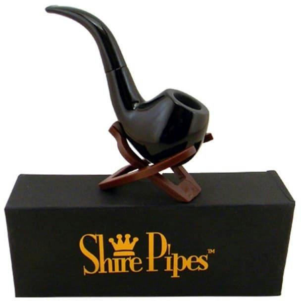 Pulsar Shire Pipes Bent Ebony Cherry Wood - 5.5"