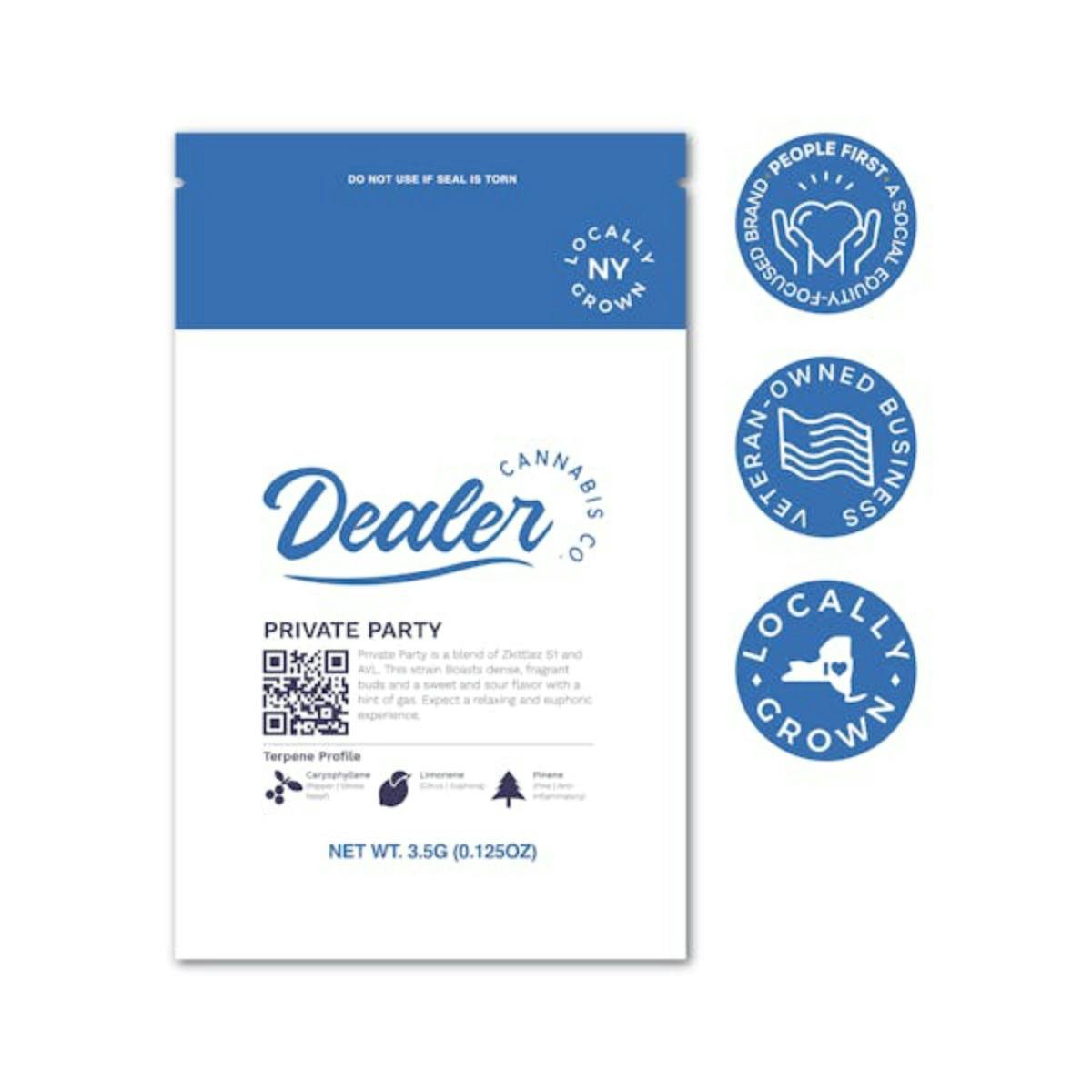 Dealer Cannabis Co: 3.5g Bagged Flower: Private Party