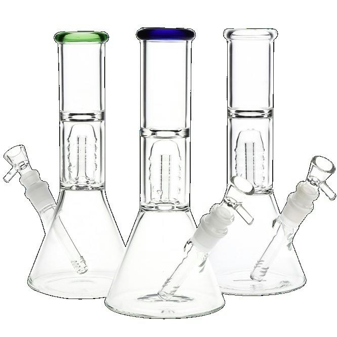 8" Showerhead Perc Beaker Bong Assorted Colors PP3393