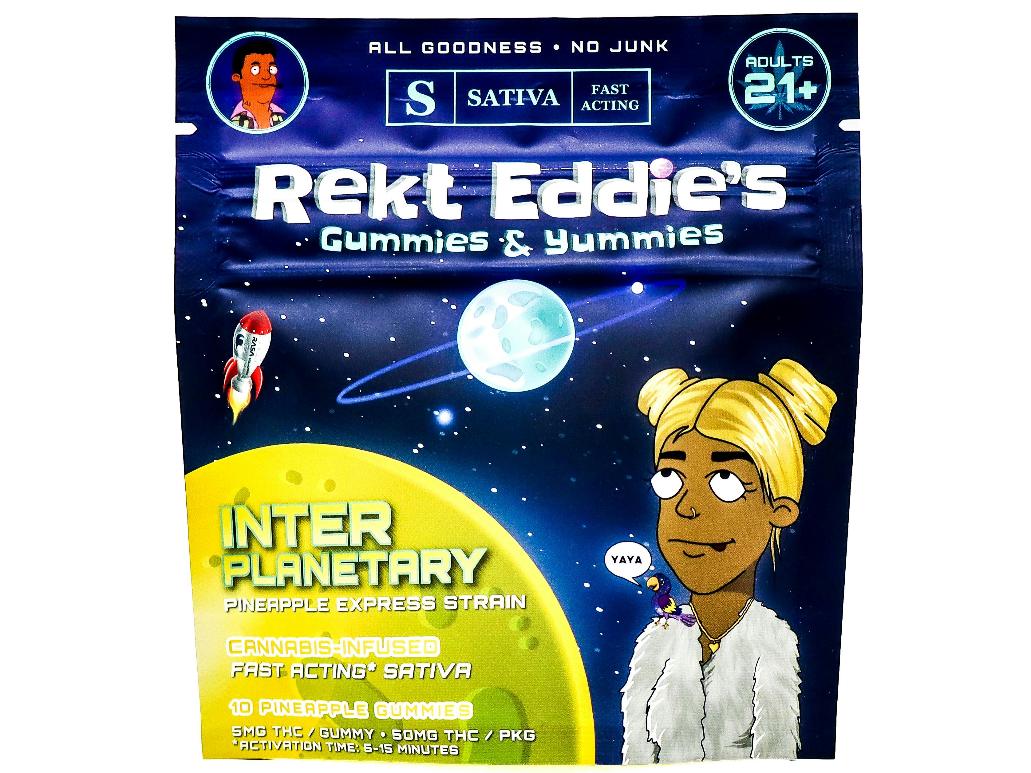 RKT Inter Planetary Pineapple Express Gummy 50mg THC 4167529900