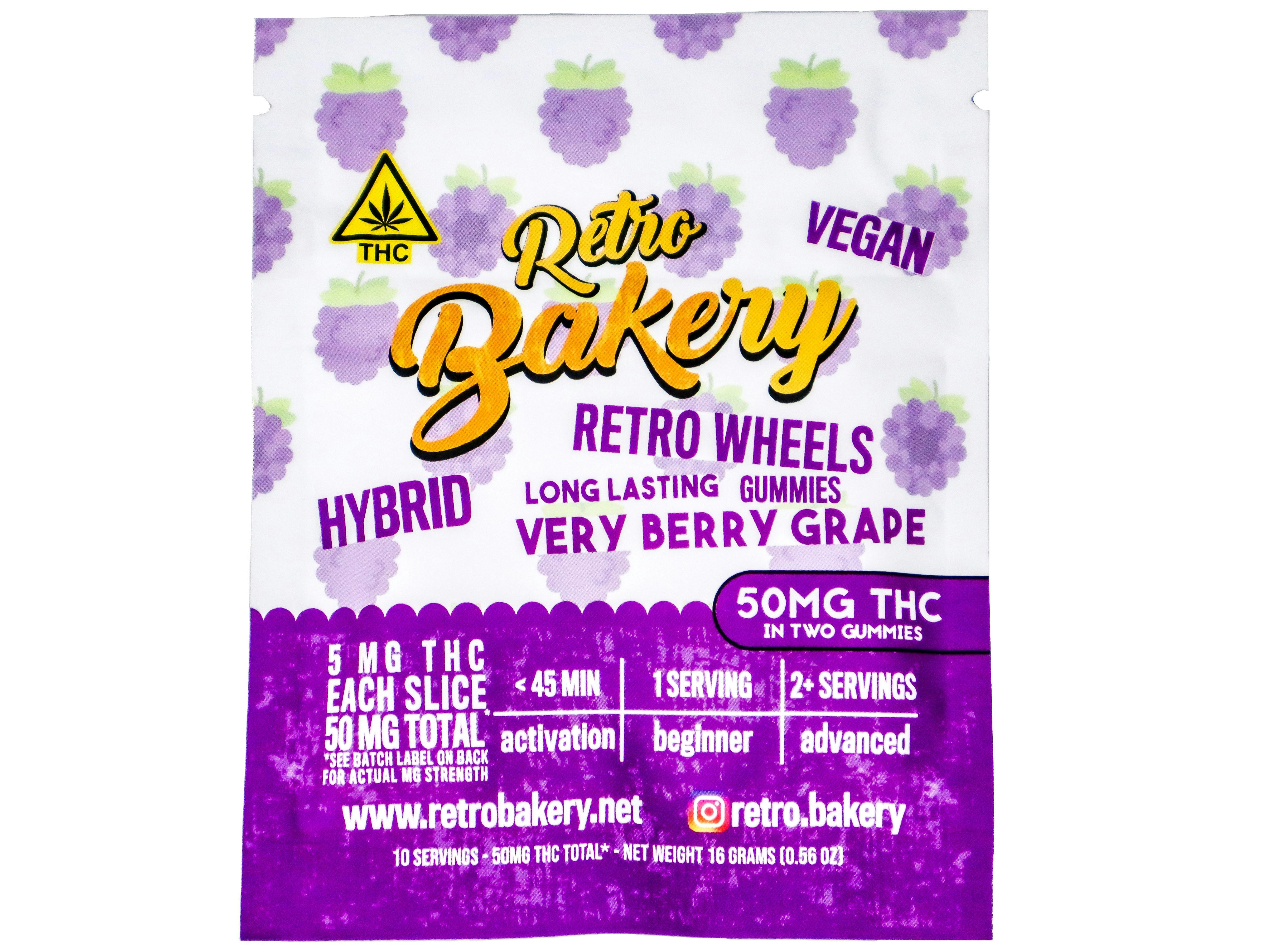RBR Berry Grape Gummy Wheel 50mg THC 7755589594