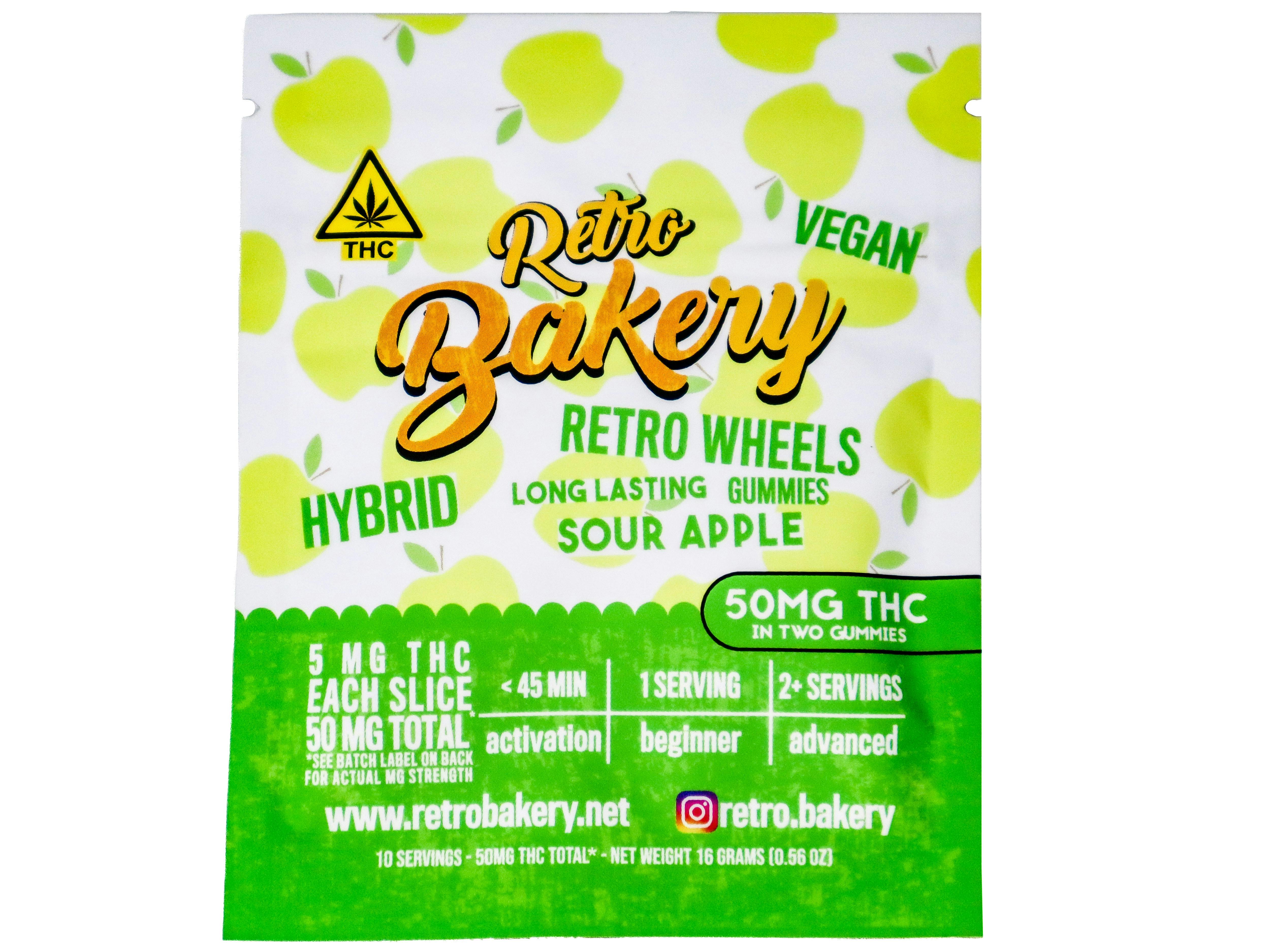 RBR Sour Apple Gummy Wheel 50mg THC 8855241636