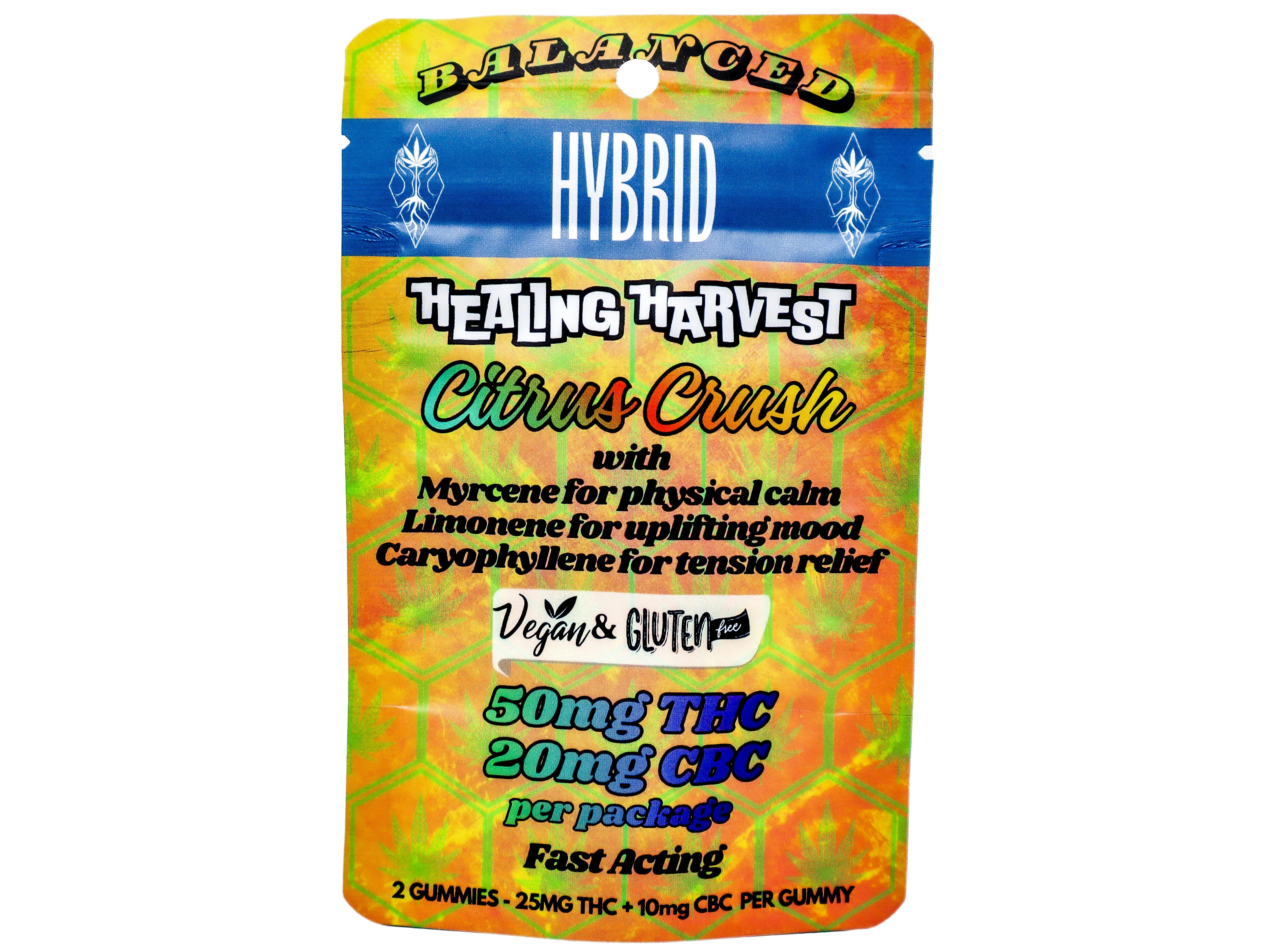 HLH Citrus Crush Gummies 2pk 50mg THC + 20mg CBC 4413868008 at La Canna - Legal Cannabis Store 21+