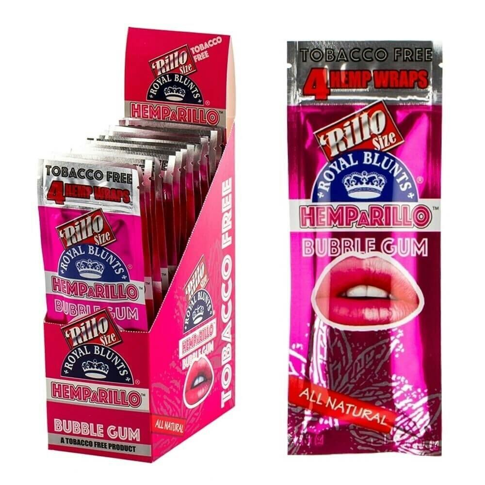 4pk Bubble Gum Flavored Hemp Wraps