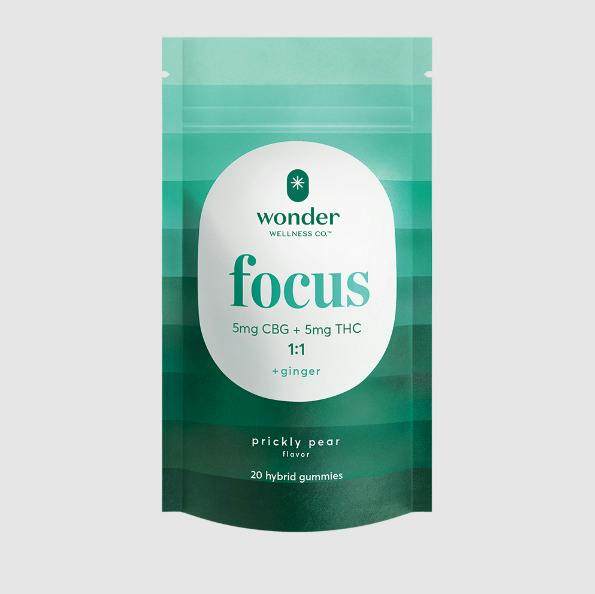 Prickly Pear + Ginger | 5mg THC x 5mg CBG | 40pk | Wonder Wellness Co.